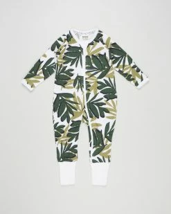 Promo 🎁 Bonds Baby Waffle Zip Wondersuit - Babies Waffle On Fern ❤️