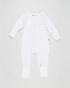 Cheapest 😉 Bonds Baby Poodlette Zip Wondersuit - Babies White & Hyper Bloom Spot 🛒