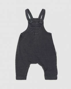 Cheap ⌛ Bonds Baby Recycled Denim Overall - Babies Washed Black Denim 😍