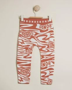 Brand new 👏 Bonds Baby Stretchies Leggings - Babies Clay Animal Stripe Print ⌛