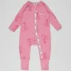 Wholesale 🥰 Bonds Baby Wondercool Eyelet Zip Wondersuit - Babies Rose Blush ✨