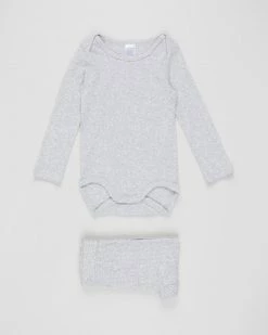 Cheap 🛒 Bonds Baby Everyday Long Sleeve Suit Set - Babies New Grey Marle 🥰