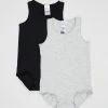 Top 10 ✔️ Bonds Baby Wonderbodies Singletsuit - 2-Pack - Babies Black & Grey 👏