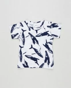 Top 10 👏 Bonds Baby Short Sleeve Aussie Cotton Crew Tee - Babies Whale Hello There 🥰