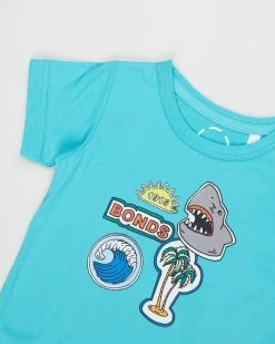 Brand new ❤️ Bonds Baby Short Sleeve Aussie Cotton Crew Tee - Babies 🌞 Summer Fun Teal 🛒 -Baby Online store http3A2F2Fstatic.theiconic.com .au2Fp2Fbonds baby 9007 3793431 3