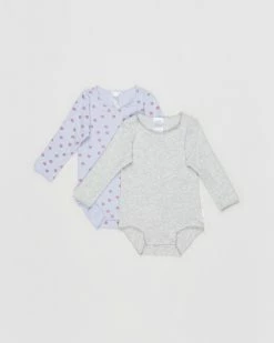 Best reviews of ✔️ Bonds Baby Long Sleeve Body Suit - 2-Pack - Babies-Kids Grey & Purple 😍