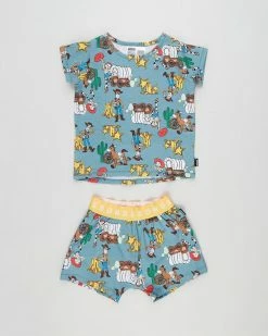 Cheap 🎁 Bonds Kids Pixar Short Sleeve Sleep Set - Kids Print 3I8 🧨