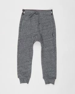 Discount 🧨 Bonds Kids Logo Fleece Trackies - Kids Grey Black Marle 😀