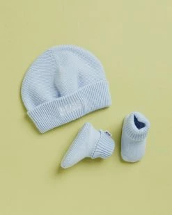 Best reviews of 👍 BOSS Pull-On Hat & Slippers Box - Babies Pale Blue 🎁