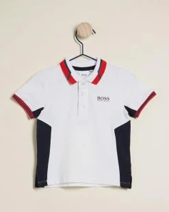 Best deal 💯 BOSS Short Sleeve Polo - Babies-Kids White 🌟