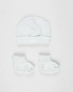 Wholesale 🥰 BOSS Pull On Hat & Slippers - Babies Chine Grey 🧨