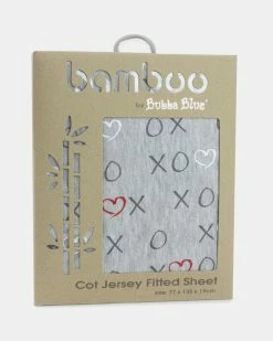 Buy 🔥 Bubba Blue Jersey Cot Fitted Sheet Silver Mist 🎁