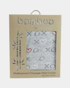 Promo 🔥 Bubba Blue Waterproof Jersey Change Mat Cover Silver Mist 🤩