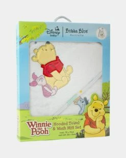 Buy 🥰 Bubba Blue Disney Winnie The Pooh Hooded Towel & Mitt Set - Babies ❤️