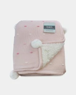 Best Sale ⭐ Bubba Blue Confetti Knit Blanket Pink 🤩