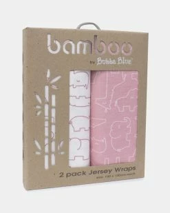 Brand new 🔔 Bubba Blue Bamboo Jersey Wraps - 2-Pack Safari Pink ✨