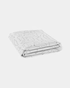 Budget ⌛ Bubba Blue Bamboo Bassinet Jersey Fitted Sheet Ash Grey & White 🔥