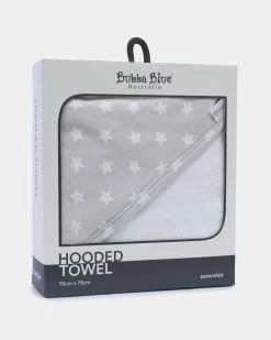 Budget 🧨 Bubba Blue Everyday Essentials Hooded Towel Grey 🔥