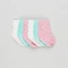 Cheap 💯 Calvin Klein Girls Infant 🧦 Socks - Babies - 6-Pack AS2 Multi Logo 🔔