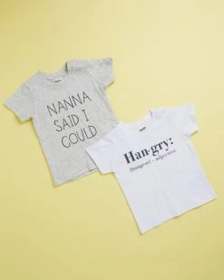Top 10 ❤️ Cotton On Baby 2-Pack Jamie Short Sleeve Tee - Babies Nana Said I Could & Hangry 🔥