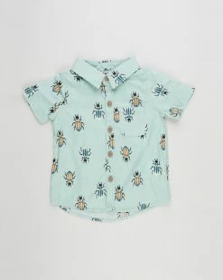 Deals 😉 Cotton On Baby Leonard Button Down 👕 Shirt - Babies Smashed Avo & Bob Bug 🌟