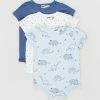 Promo 🌟 Cotton On Baby Short Sleeve Bubbysuits 3-Pack - Babies Petty Blue, Betty Spot & Frosty Blue Dino 😍