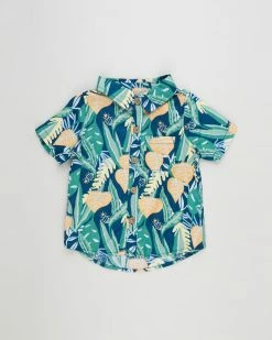 Coupon 👏 Cotton On Baby Leonard Button Down 👕 Shirt - Babies Submarine Blue & Holiday Bob ✨