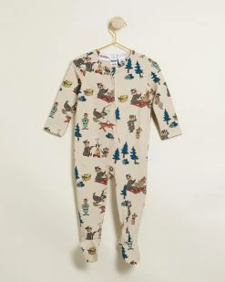 Promo 👏 Cotton On Baby The Long Sleeve Zip Romper Licensed - Babies License WB Rainy Day & Yogi And Friends 🔔