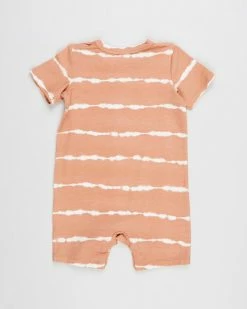 Discount 😍 Cotton On Baby 2-Pack Short Sleeve Romper - Babies Retro Coral & Dust Storm Linear Tie Dye 🤩 -Baby Online store http3A2F2Fstatic.theiconic.com .au2Fp2Fcotton on baby 0468 6799631 3