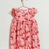 Flash Sale ⭐ Cotton On Baby Megan Sleeveless Ruffle 👗 Dress - Babies Vanilla & Lucky Red New York Floral ❤️
