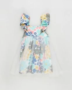 Flash Sale 💯 Cotton On Baby Sage & Clare Evelyn Tulle 👗 Dress - Babies LCN Sag Floral & Vanilla 🥰