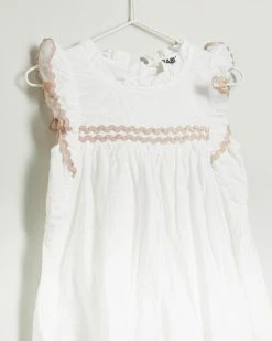 New 🤩 Cotton On Baby Tess Flutter Sleeve Ric Rac 👗 Dress - Babies Vanilla & Gold 🧨 -Baby Online store http3A2F2Fstatic.theiconic.com .au2Fp2Fcotton on baby 0524 3945941 3