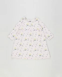 Best Pirce 👏 Cotton On Baby Molly Long Sleeve 👗 Dress - Babies Lavender Fog & Daisy Yellow Eugenie Floral 👍