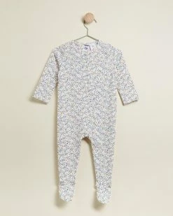 Promo ⭐ Cotton On Baby The Long Sleeve Zip Romper - Babies Vanilla & Cali Pink Somerset Floral 😉