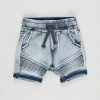 Hot Sale 😀 Cotton On Baby Jay Moto Shorts - Babies Light Blue Denim Wash 🔥