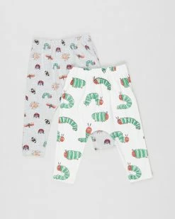Deals 🥰 Cotton On Baby 2-Pack Leggings - Babies Licence Hungry Caterpillars & Hungry Insects 🧨