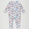 Brand new 🎁 Cotton On Baby The Long Sleeve Snap Romper - Babies Santa Faces & Dusk Blue 👏