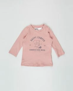 Deals 🌟 Cotton On Baby Jamie Long Sleeve Tee - Babies Clay Pigeon & Winnie The Pooh ⭐