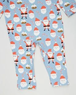 Brand new 🎁 Cotton On Baby The Long Sleeve Snap Romper - Babies Santa Faces & Dusk Blue 👏 -Baby Online store http3A2F2Fstatic.theiconic.com .au2Fp2Fcotton on baby 1902 5177141 3