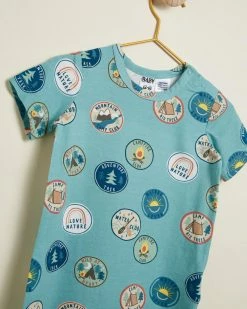 New ⌛ Cotton On Baby The Short Sleeve Romper - Babies Rusty Aqua & Vintage Patches 😍 -Baby Online store http3A2F2Fstatic.theiconic.com .au2Fp2Fcotton on baby 2155 5845941 3