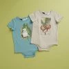 Promo 🤩 Cotton On Baby Short Sleeve Bubbysuit - 2-Pack - Babies LCN May Gumnut Bath & Kookaburra 💯