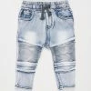 Buy ✨ Cotton On Baby Jay Moto 👖 Jeans - Babies Light Blue Denim Wash ❤️