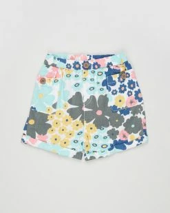 Promo 👏 Cotton On Baby Carl Button Shorts - Babies Licensed Sage Clare Floral & Vanilla 🔥