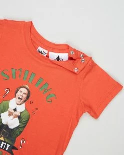 Flash Sale 🎉 Cotton On Baby Jamie Short Sleeve Tee Licensed - Babies Licensed WB Red Orange & Elf Smiling Is My Favourite 🥰 -Baby Online store http3A2F2Fstatic.theiconic.com .au2Fp2Fcotton on baby 3211 0280341 3
