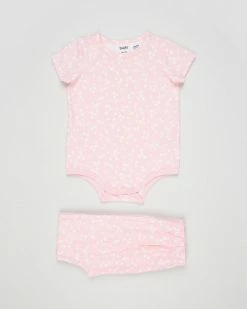 Cheap ✔️ Cotton On Baby Short Sleeve Bubbysuit & Leggings Bundle - Babies Almond Blossom & Lola Floral 🎉