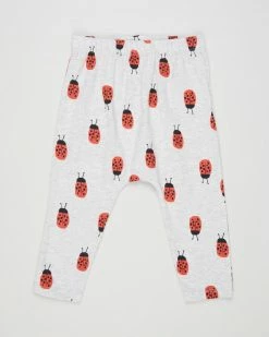 Hot Sale ❤️ Cotton On Baby The Leggings - Babies Cloud Marle & Red Orange Lily Ladybug 👍
