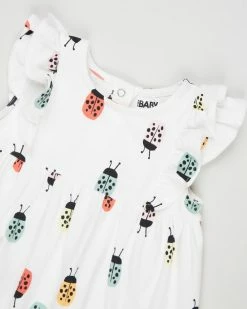 Top 10 🔥 Cotton On Baby Megan Sleeveless Ruffle 👗 Dress - Babies Vanilla & Lily Ladybug 🎉 -Baby Online store http3A2F2Fstatic.theiconic.com .au2Fp2Fcotton on baby 3338 2280341 3