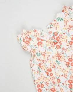 Best deal ⌛ Cotton On Baby Megan Sleeveless Ruffle 👗 Dress - Babies Vanilla & Red Orange Lulu Floral ❤️ -Baby Online store http3A2F2Fstatic.theiconic.com .au2Fp2Fcotton on baby 3350 1280341 3