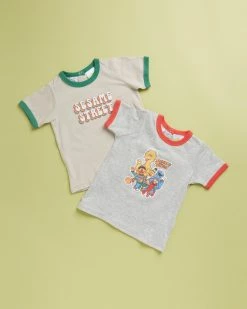 Budget 😉 Cotton On Baby 2-Pack Joey Short Sleeve Licensed Ringer Tee - Babies Sesame Street ⌛