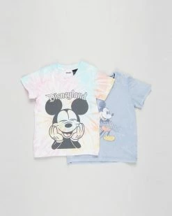 Cheap 🤩 Cotton On Baby 2-Pack Disney Jamie Short Sleeve Tee - Babies Disneyland Vintage Mickey & Smiley Mickey 👍